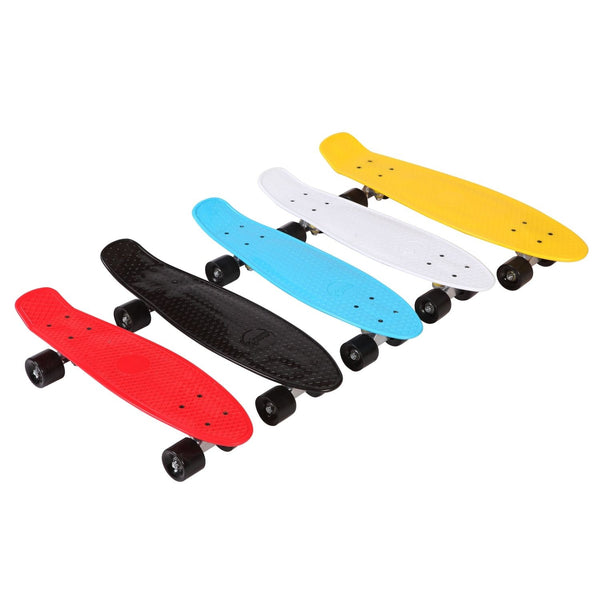 22"/24"/27"Retro Mini Skateboard Cruiser Style Complete Deck Plastic Skate Board