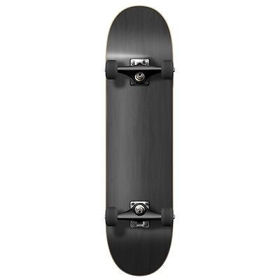 Blank Complete Skateboard Stained BLACK 7.75" Skateboards, Ready to rideBlack