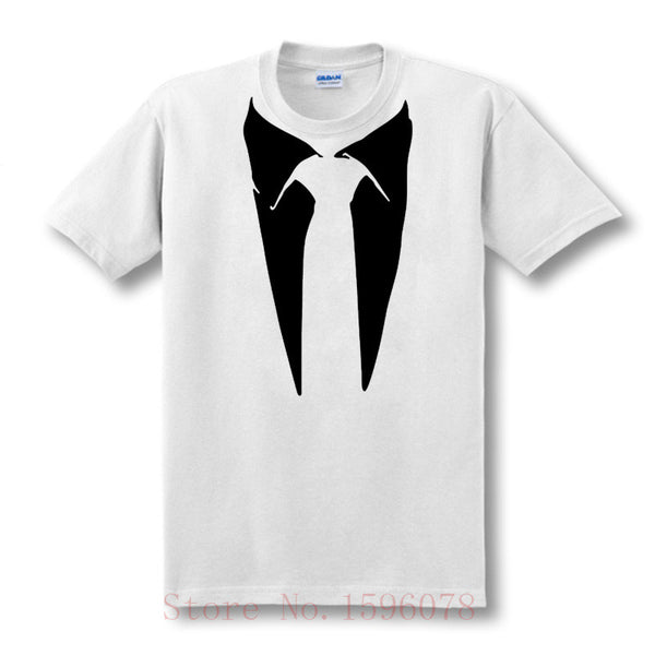 New Novelty Men T Shirts Tuxedo Tees Retro Tie Funny Camisetas Men O Neck Top Tshirt Casual Fitness Mens Clothing