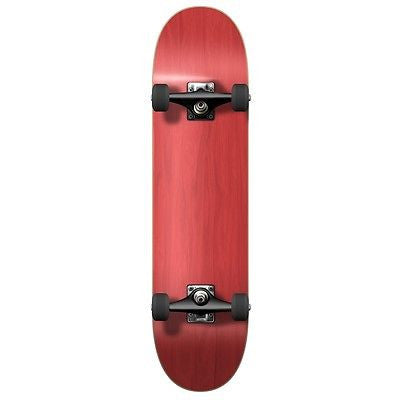 Blank Complete Skateboard Stained RED 7.75" Skateboards, Ready to rideRed