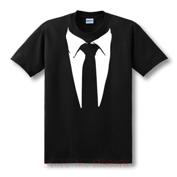 New Novelty Men T Shirts Tuxedo Tees Retro Tie Funny Camisetas Men O Neck Top Tshirt Casual Fitness Mens Clothing